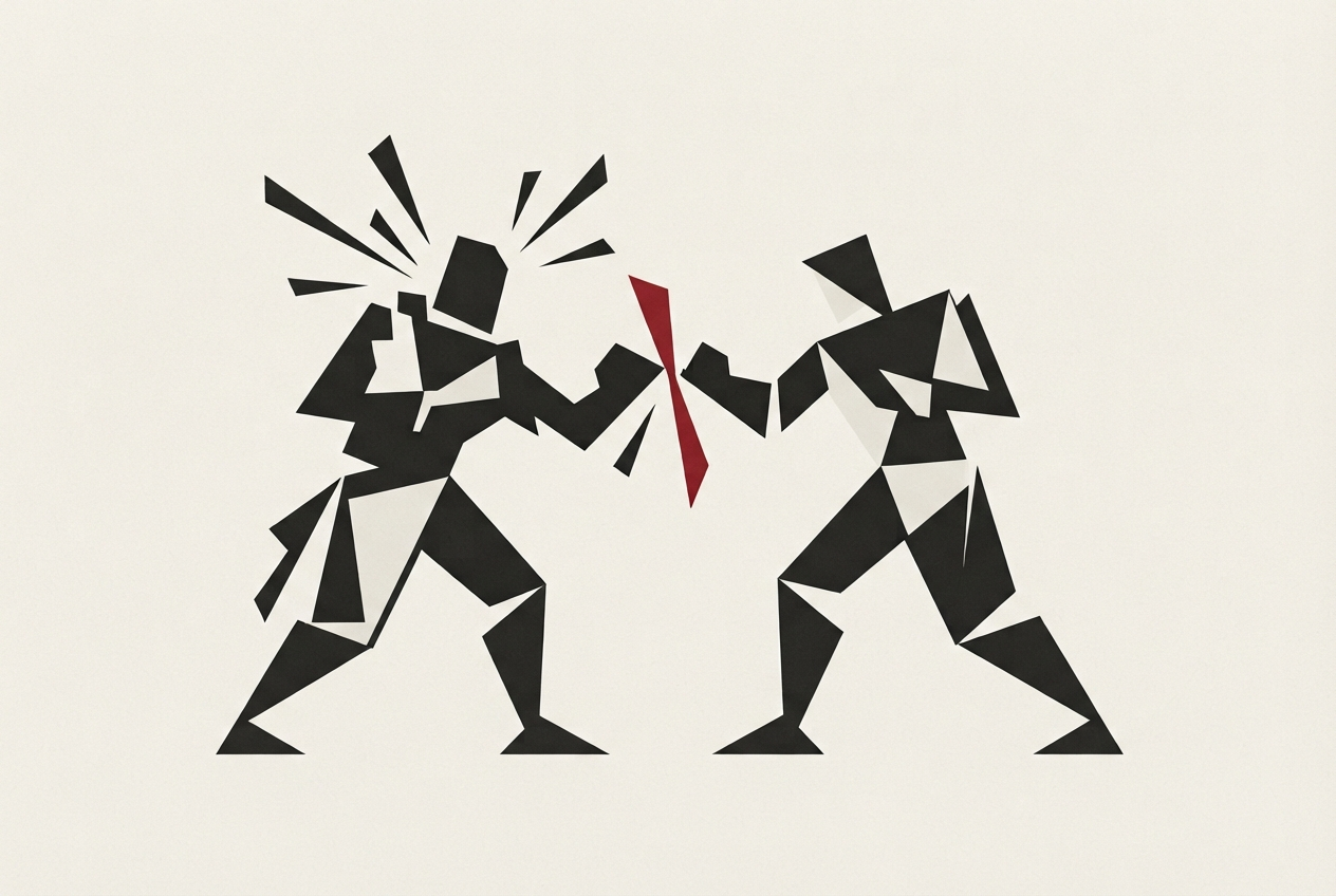 Abstract editorial illustration