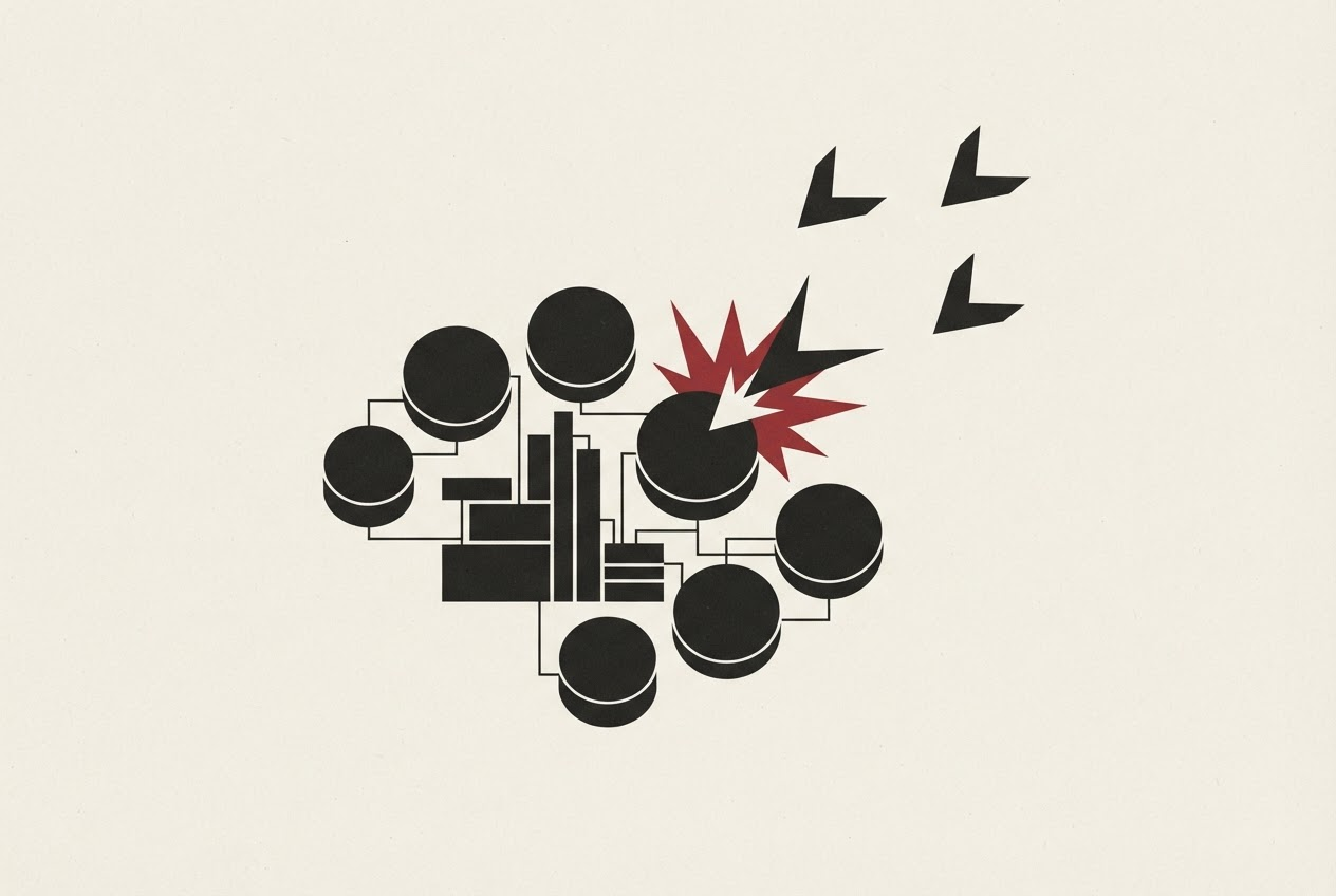 Abstract editorial illustration