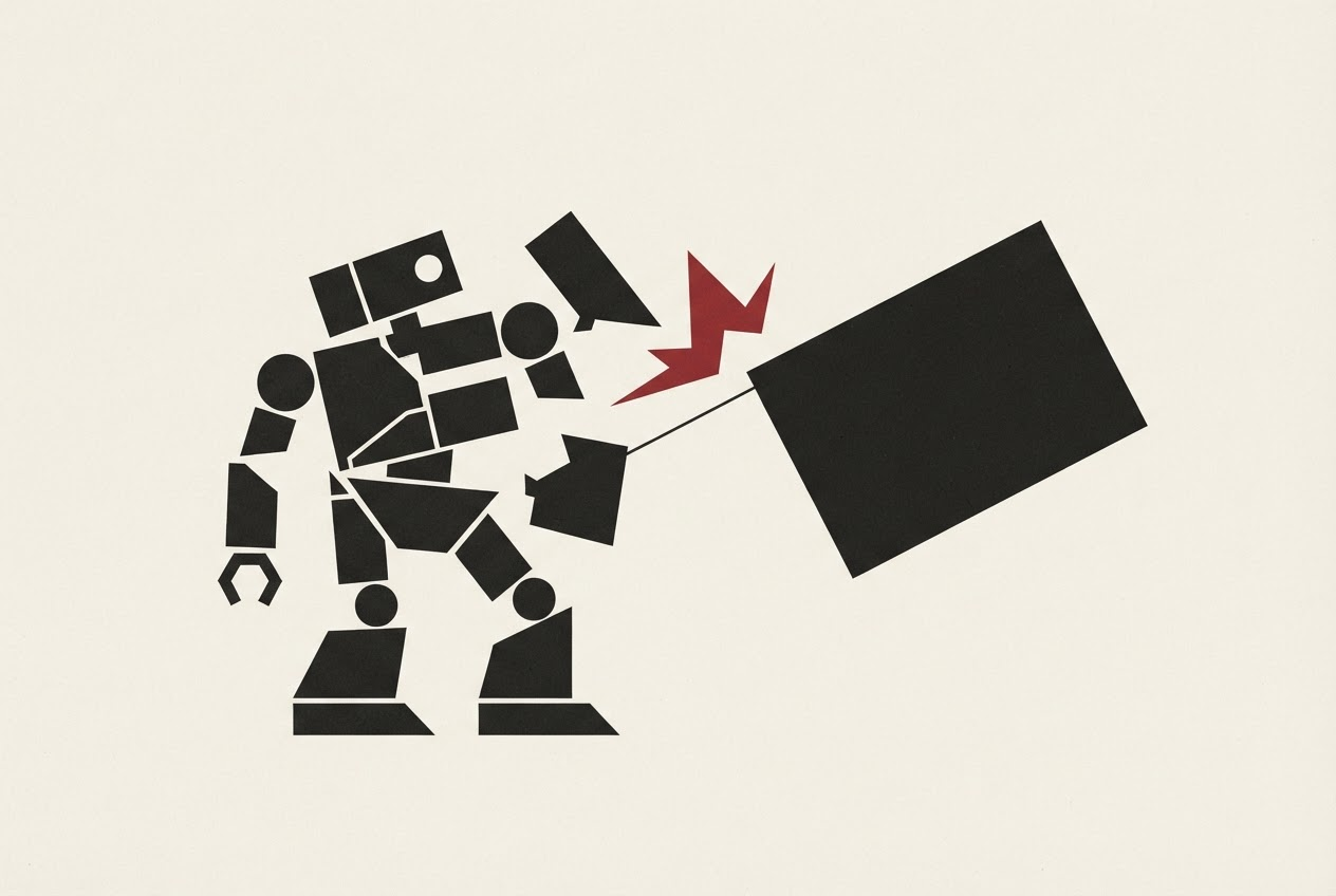 Abstract editorial illustration
