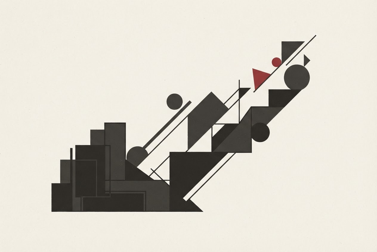 Abstract editorial illustration