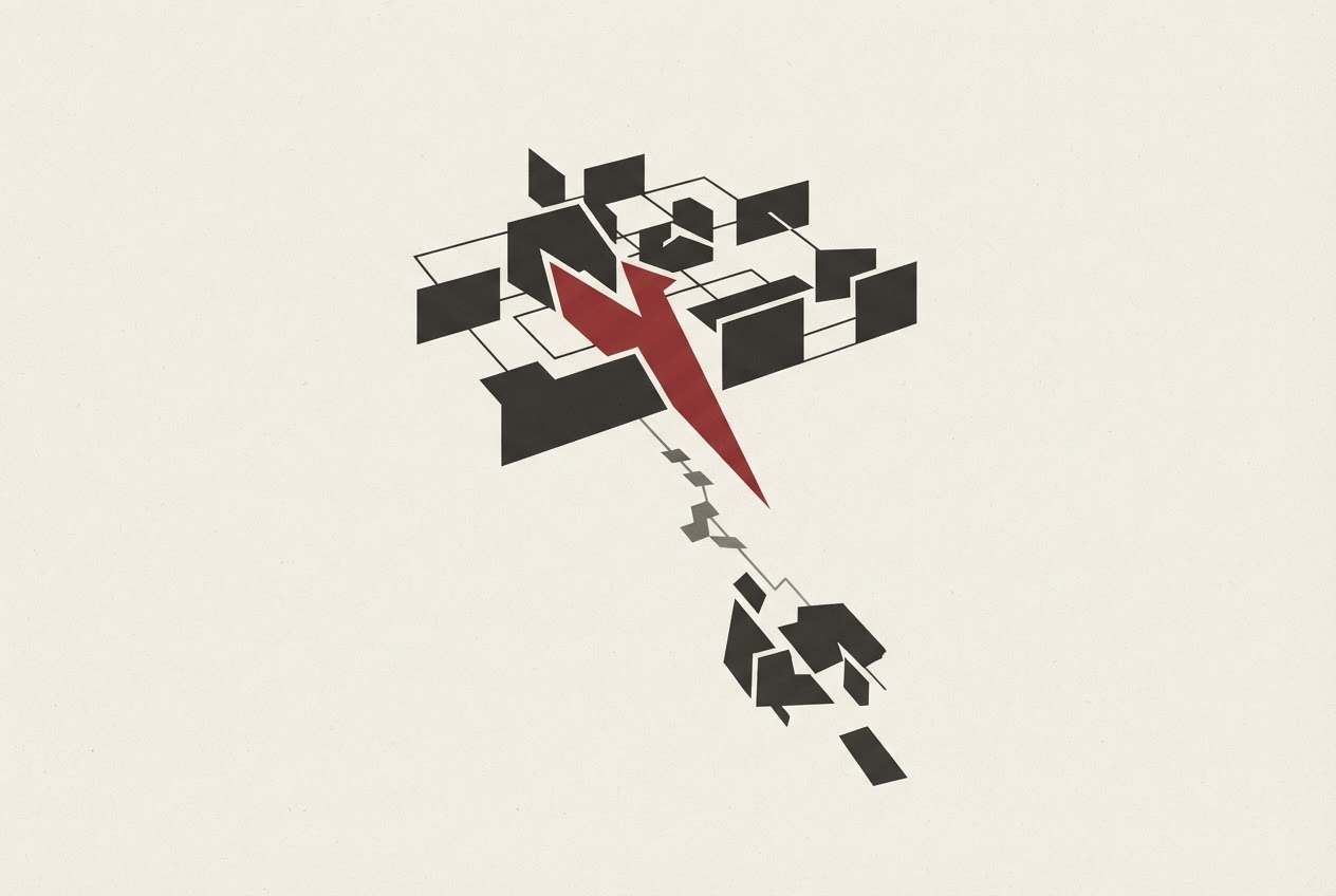 Abstract editorial illustration