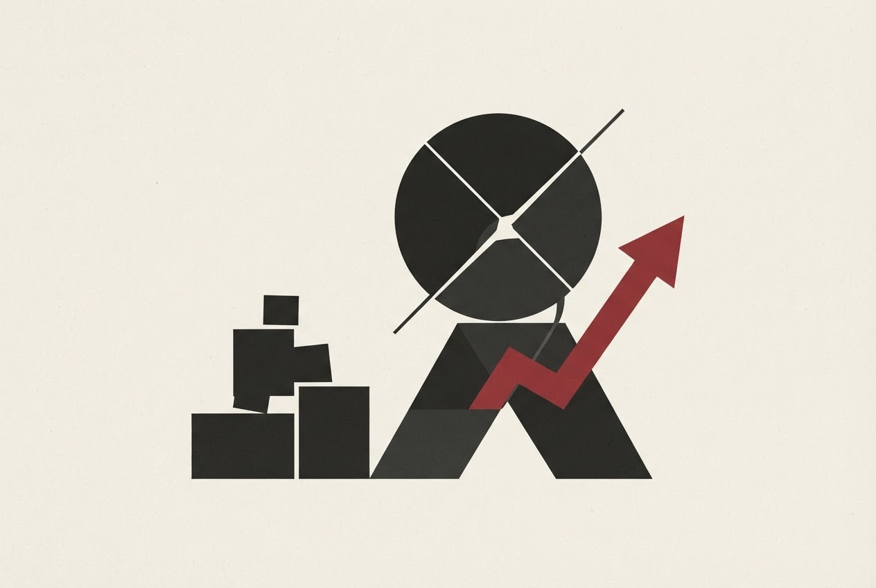 Abstract editorial illustration