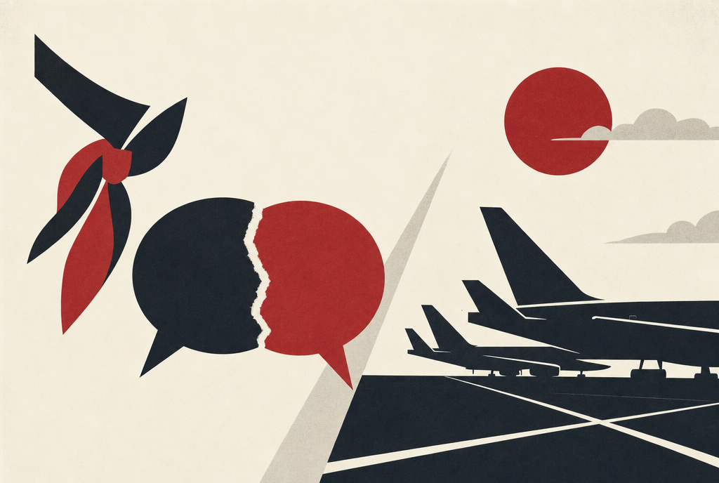 Abstract editorial illustration