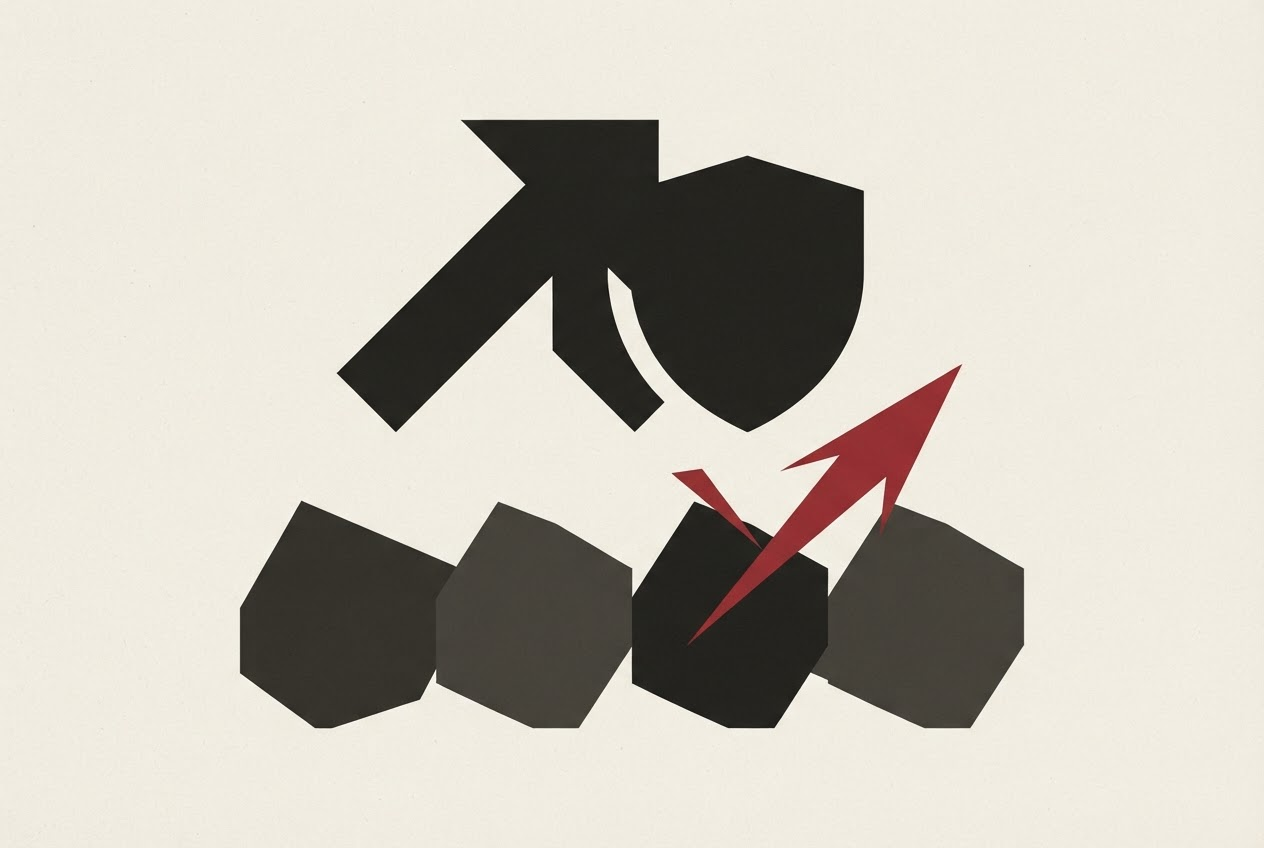 Abstract editorial illustration