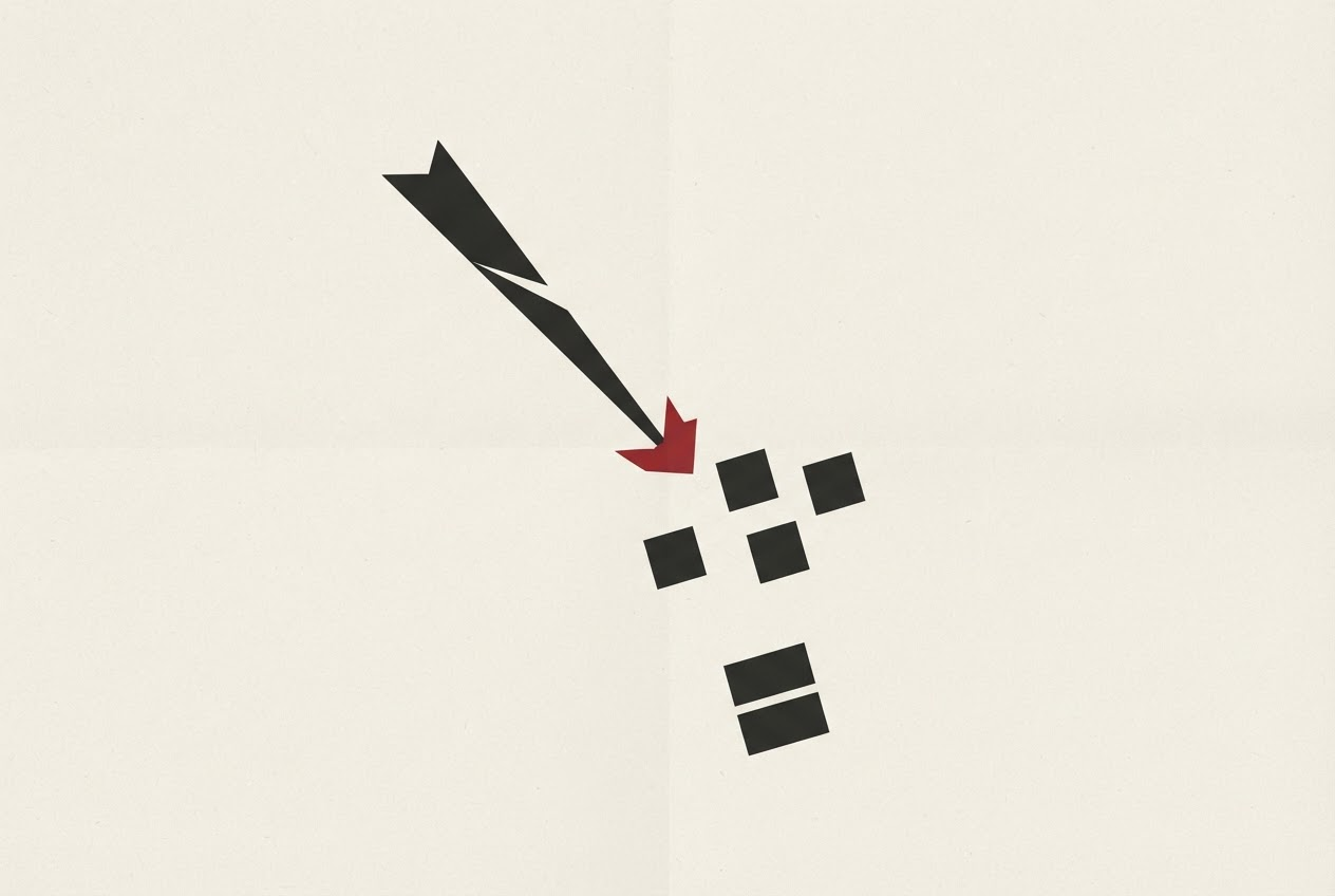 Abstract editorial illustration