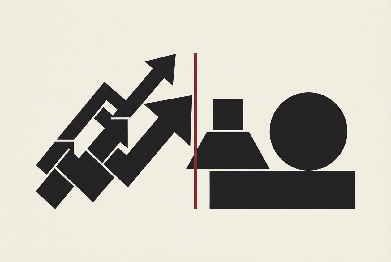 Abstract editorial illustration