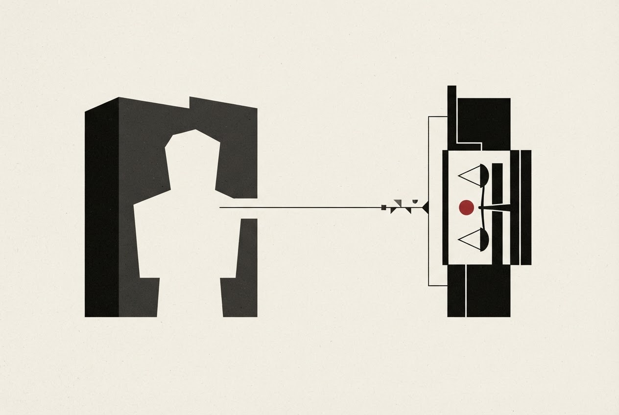 Abstract editorial illustration