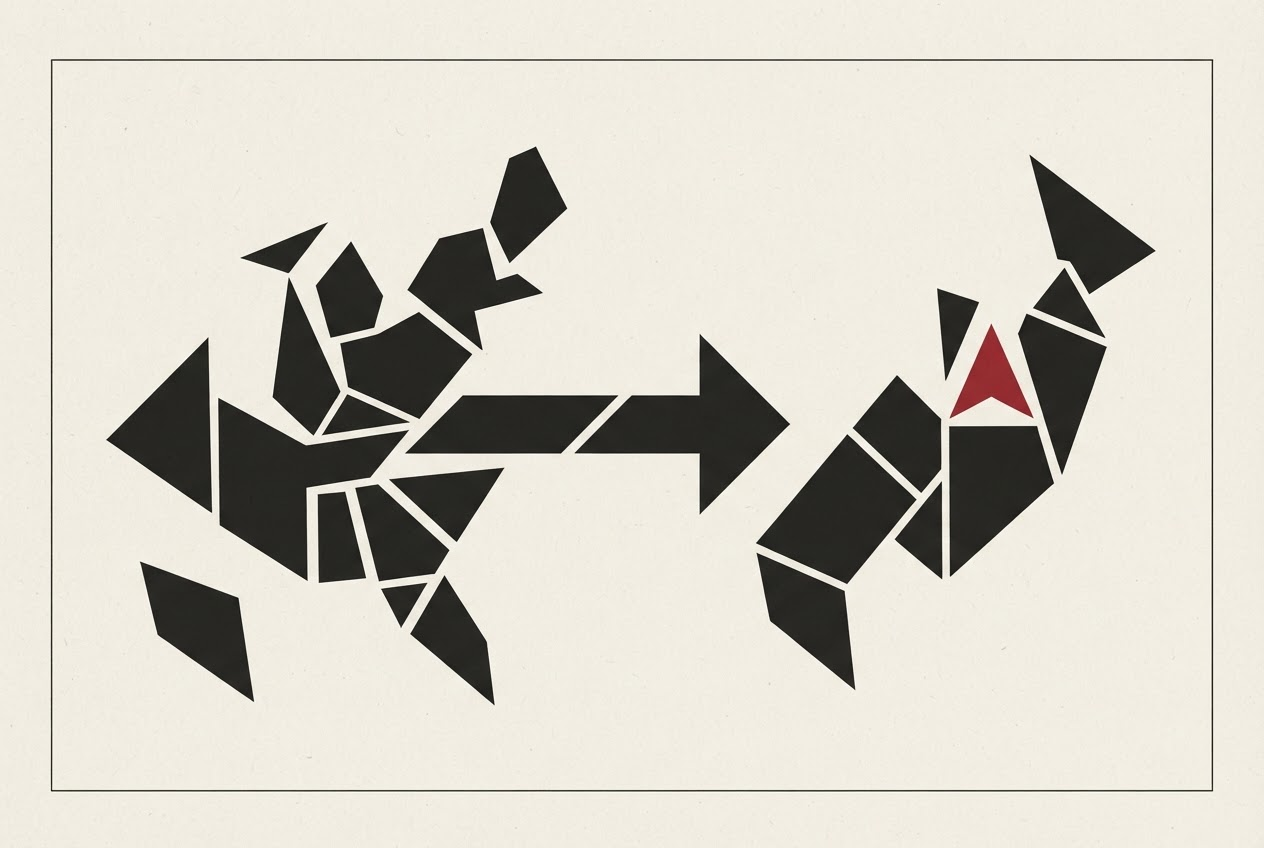 Abstract editorial illustration