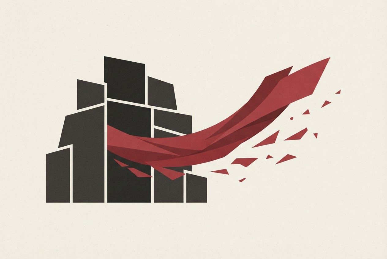 Abstract editorial illustration