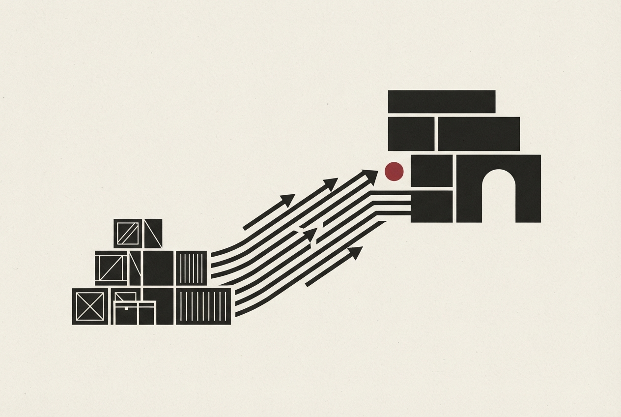 Abstract editorial illustration