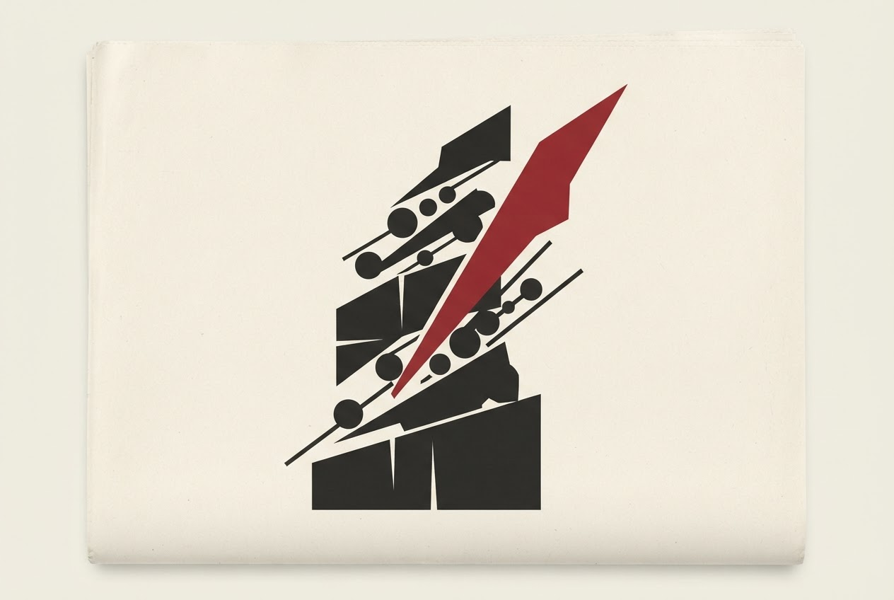 Abstract editorial illustration