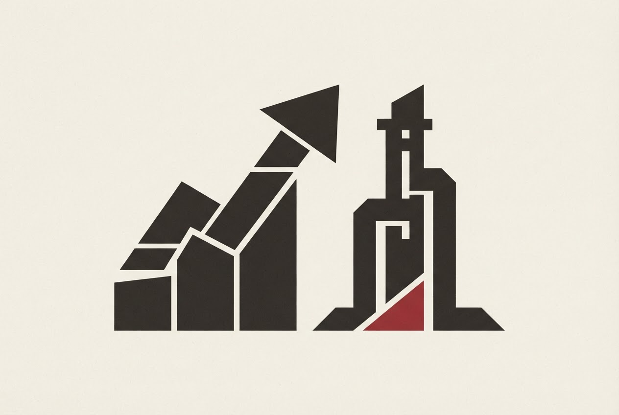 Abstract editorial illustration