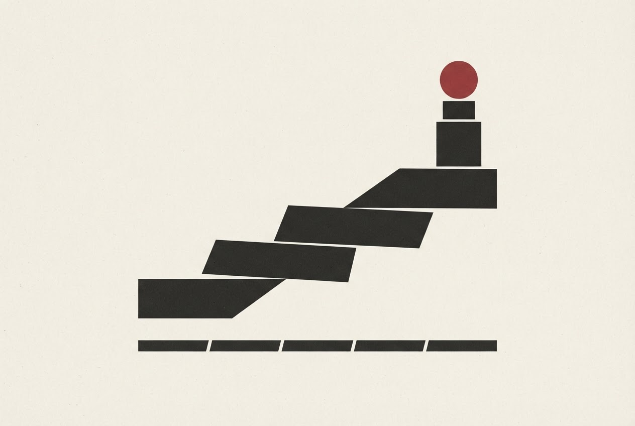 Abstract editorial illustration