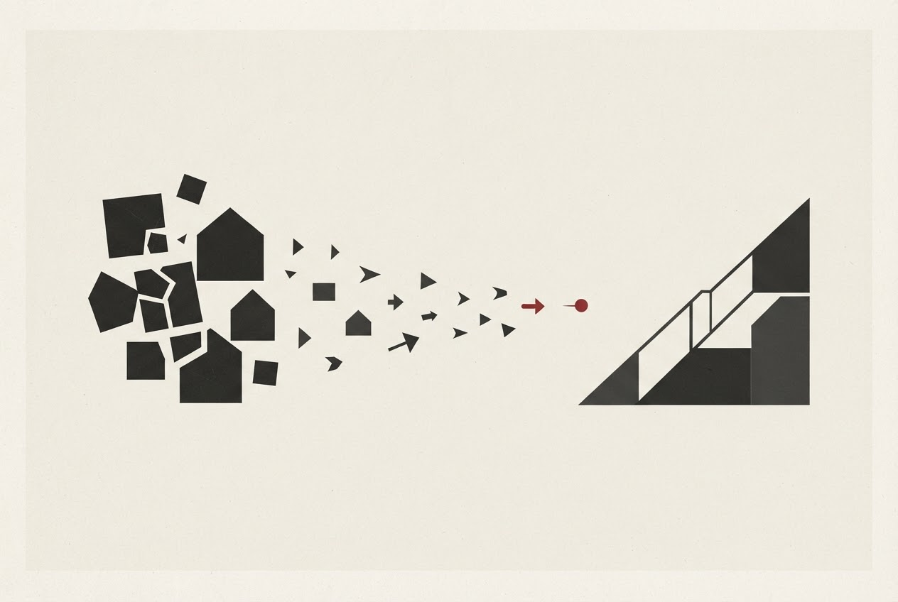 Abstract editorial illustration