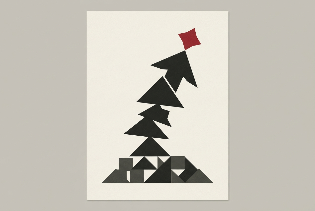 Abstract editorial illustration