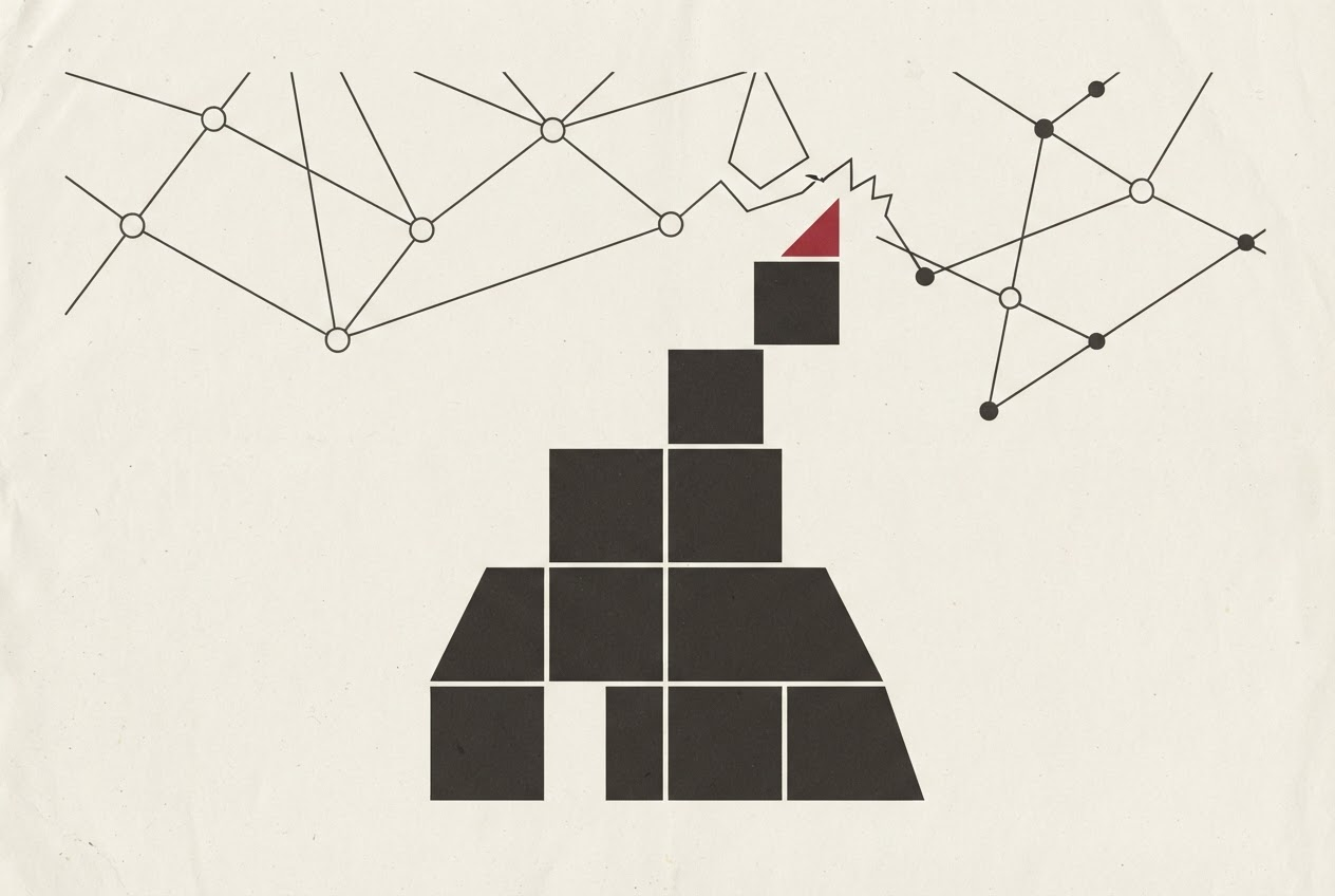 Abstract editorial illustration