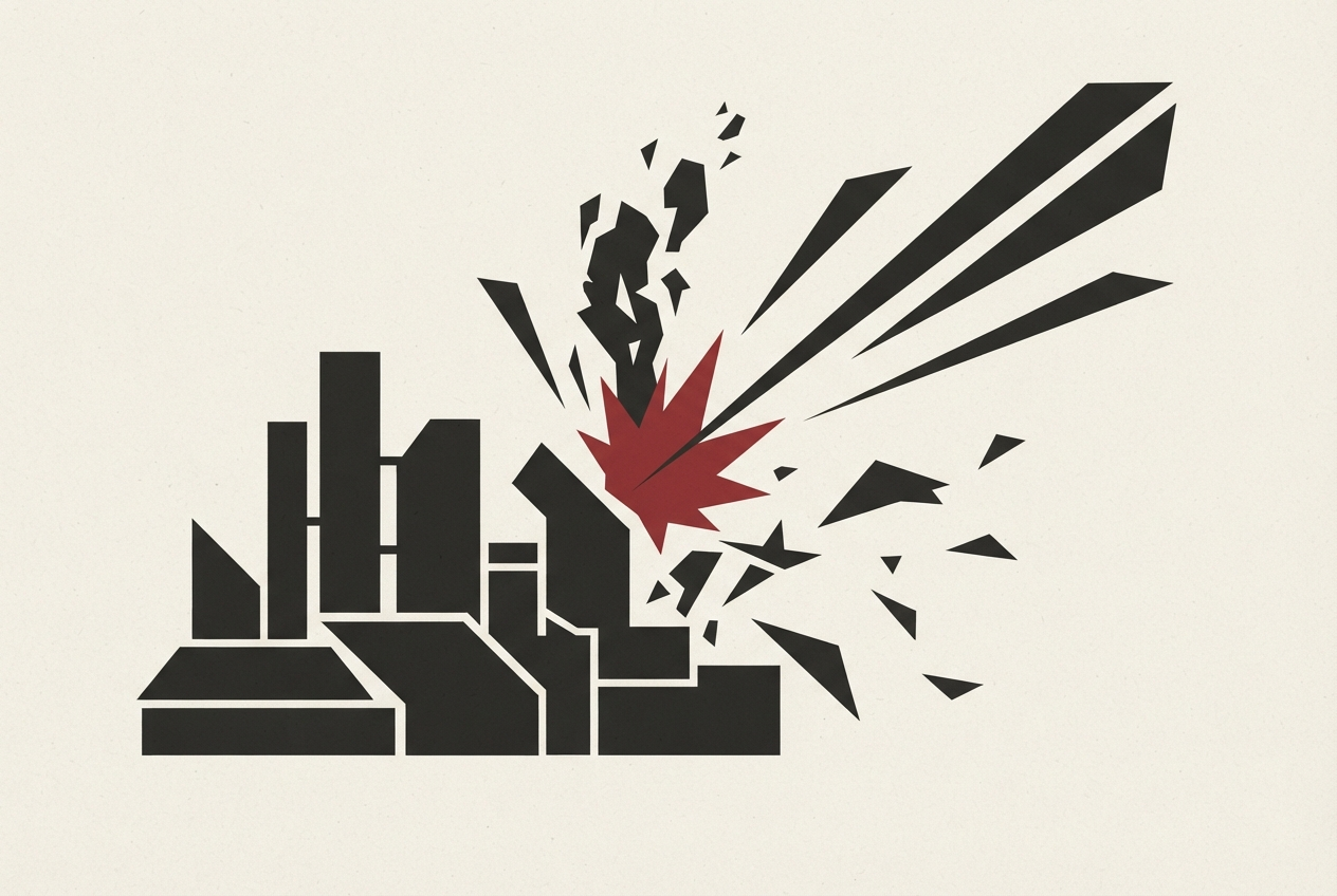 Abstract editorial illustration