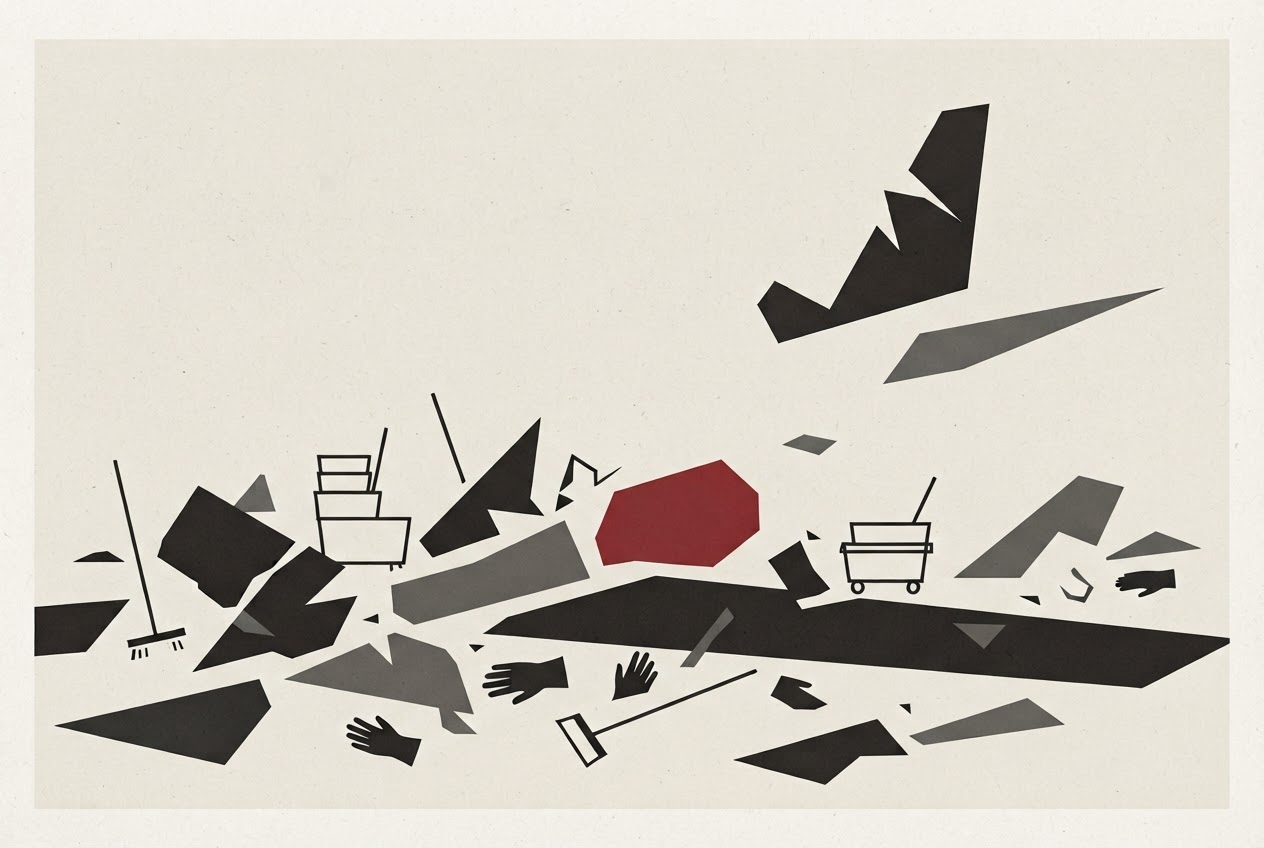 Abstract editorial illustration