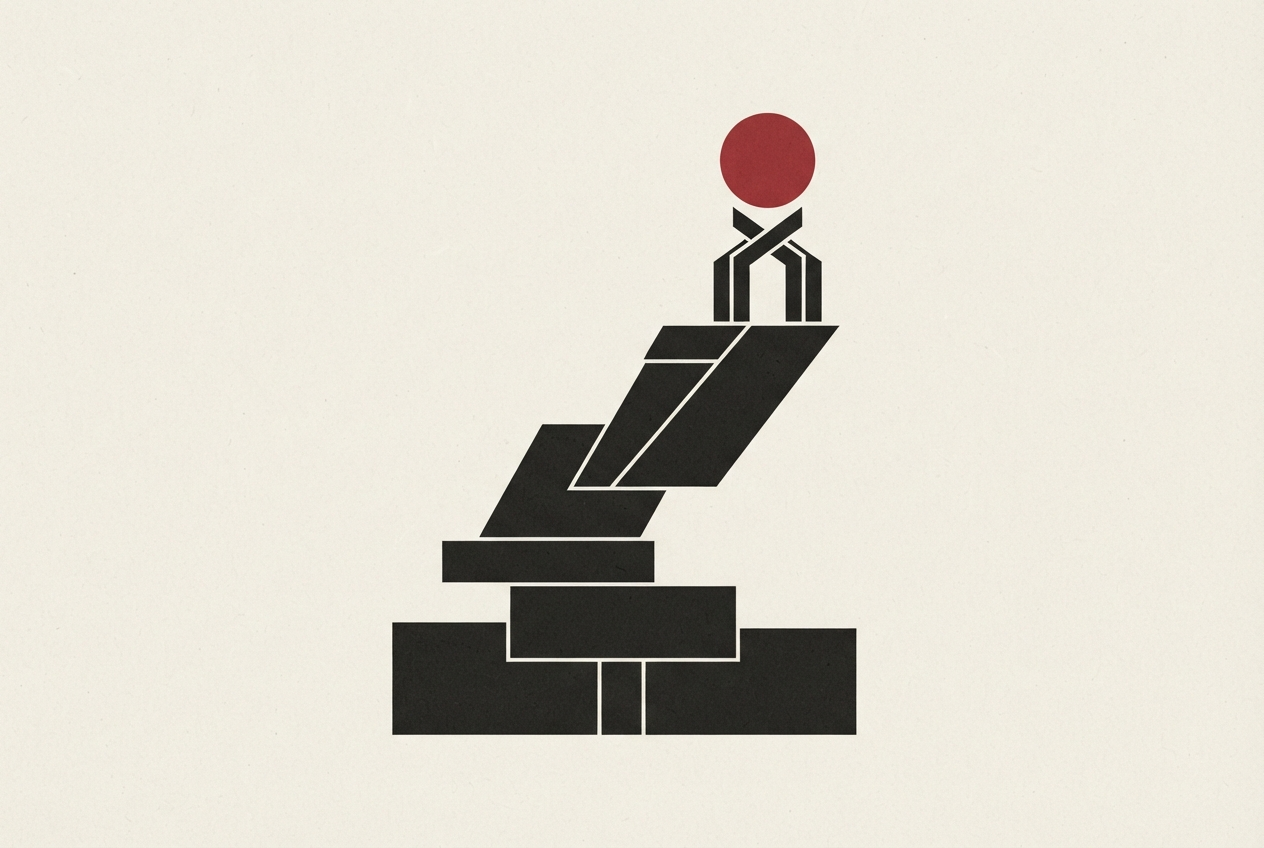 Abstract editorial illustration