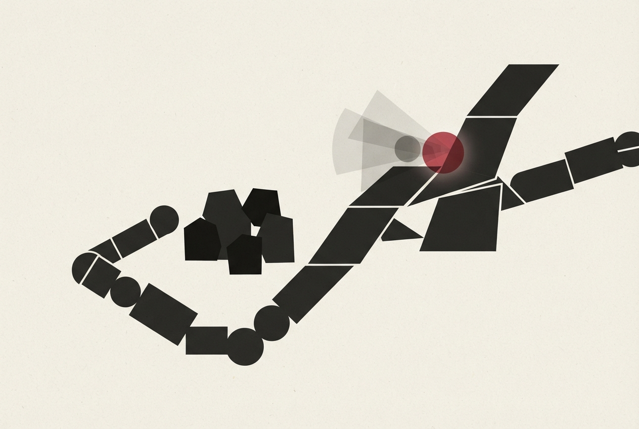 Abstract editorial illustration