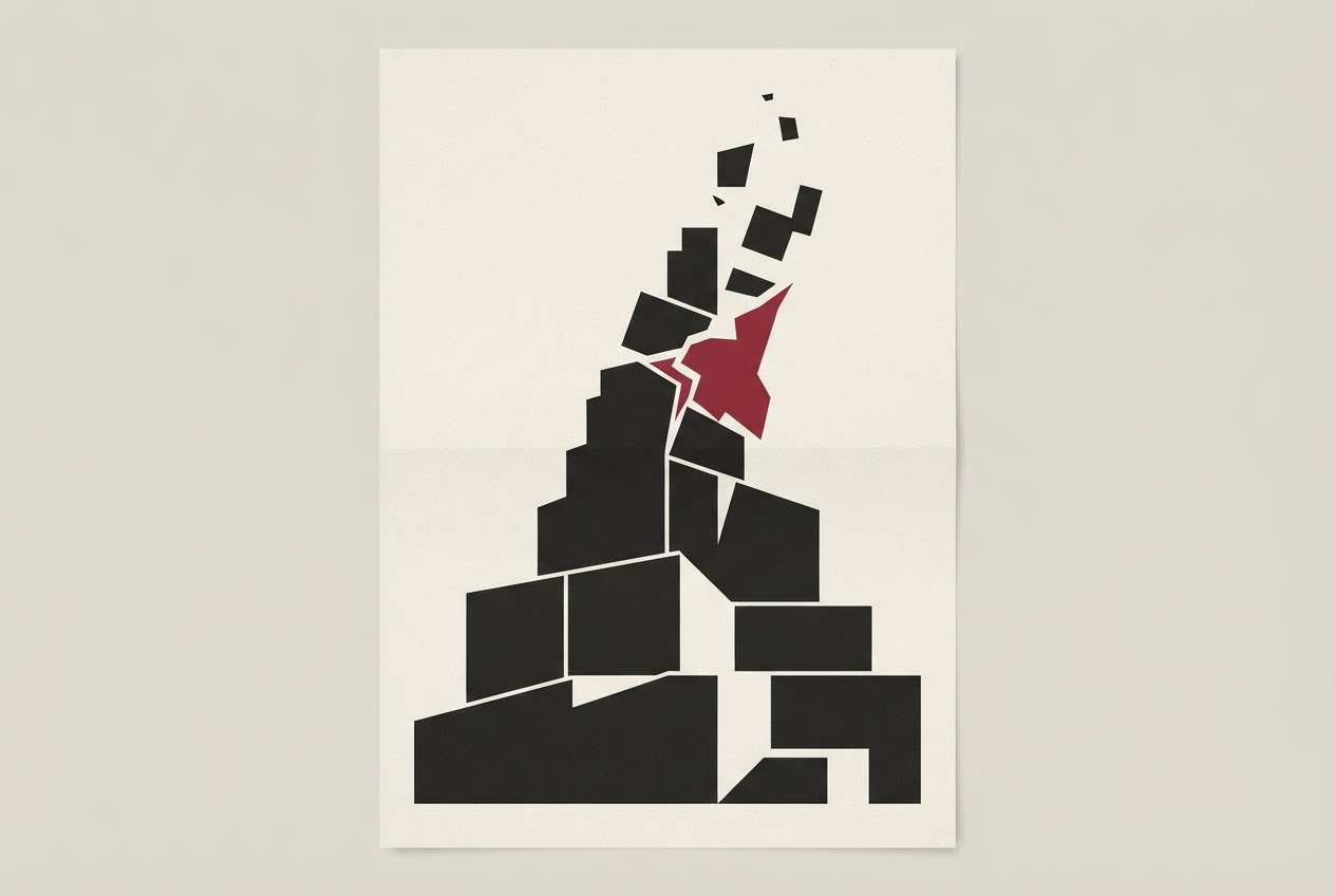 Abstract editorial illustration