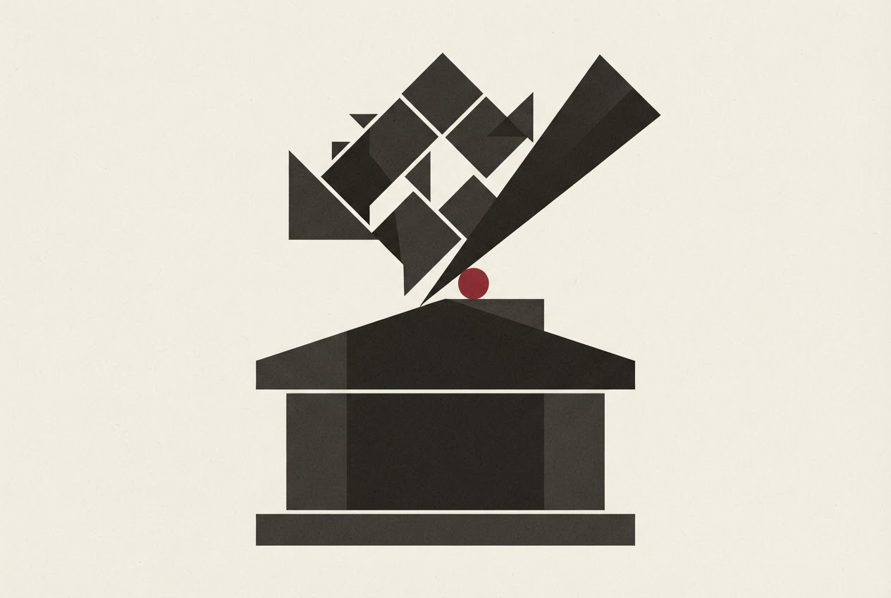 Abstract editorial illustration