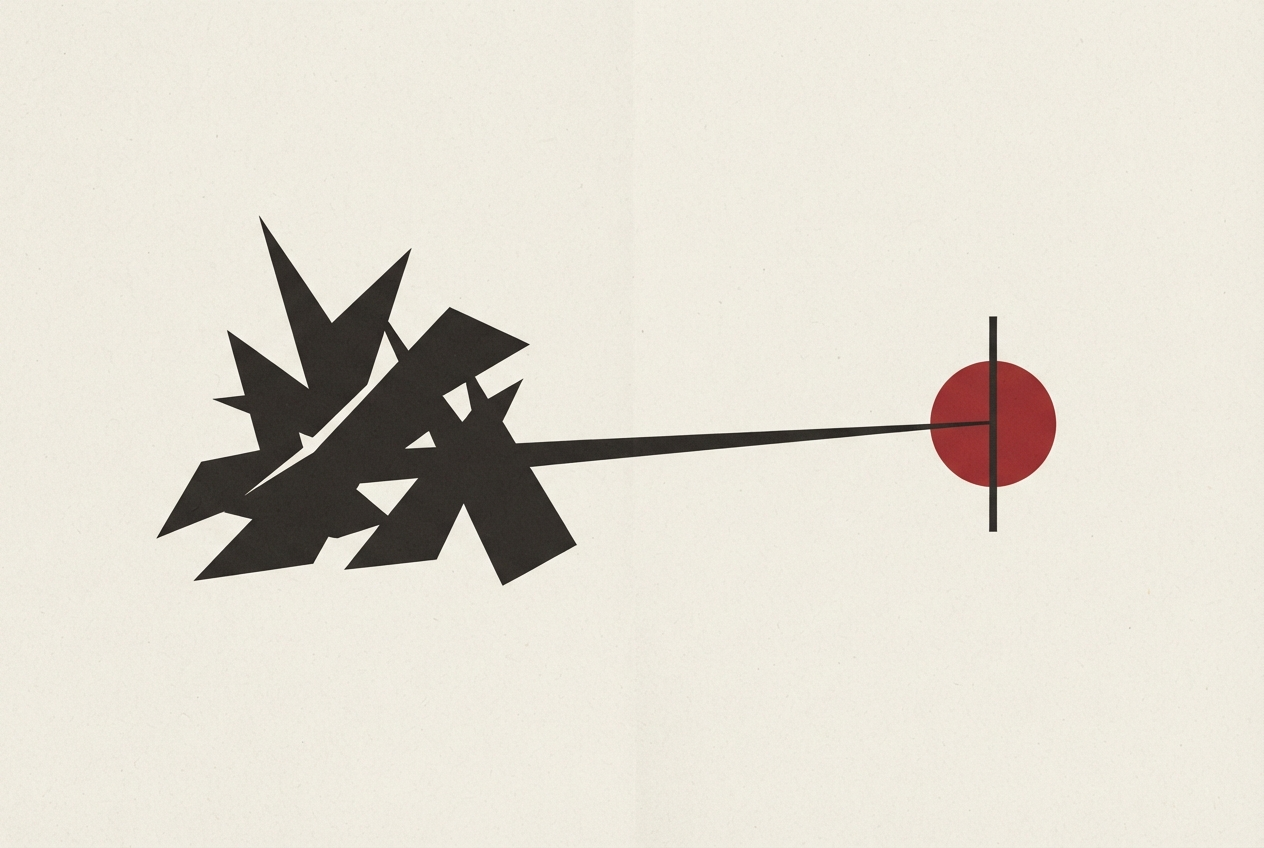 Abstract editorial illustration