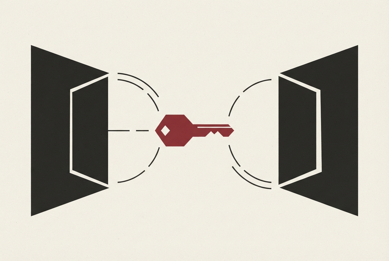 Abstract editorial illustration