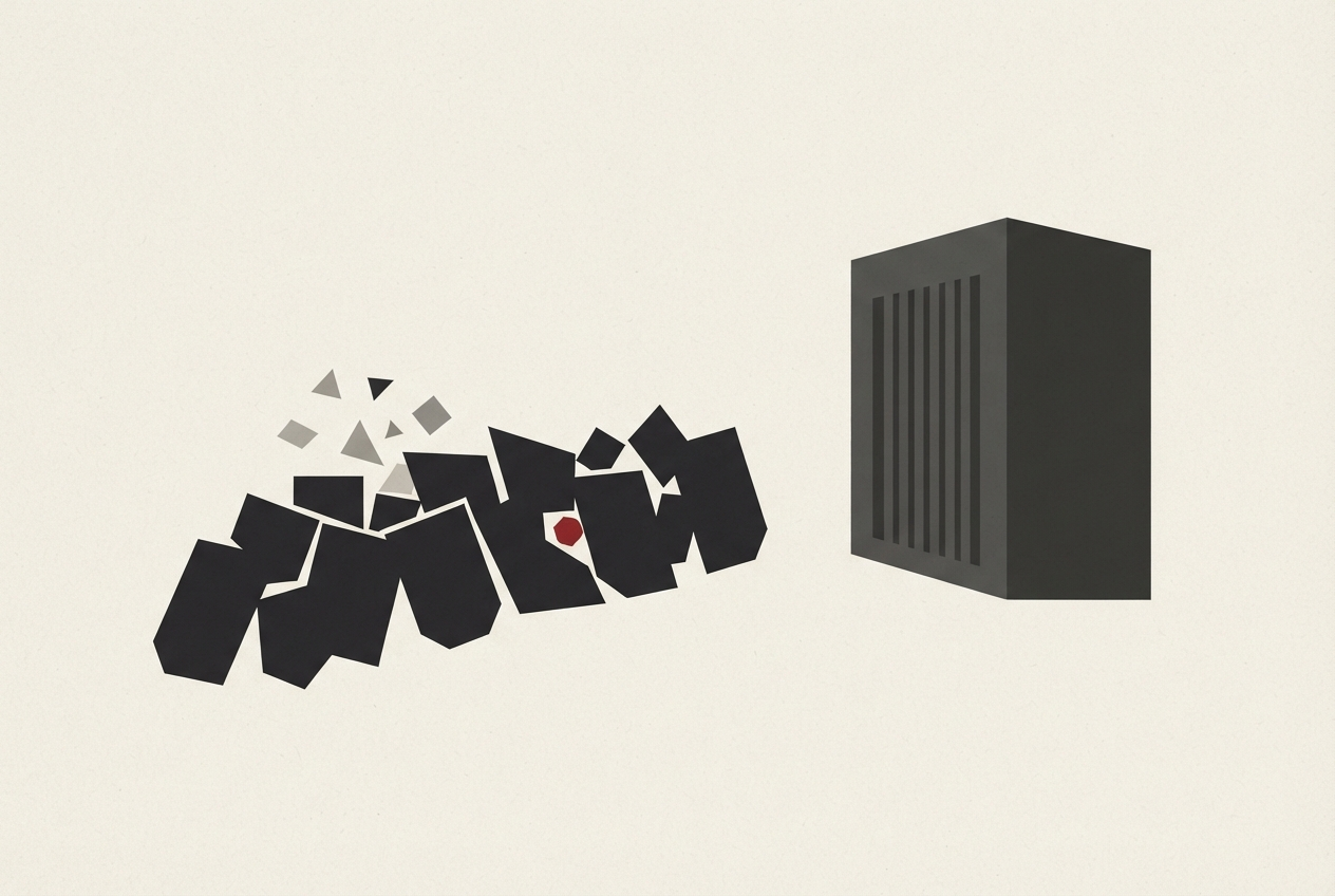Abstract editorial illustration