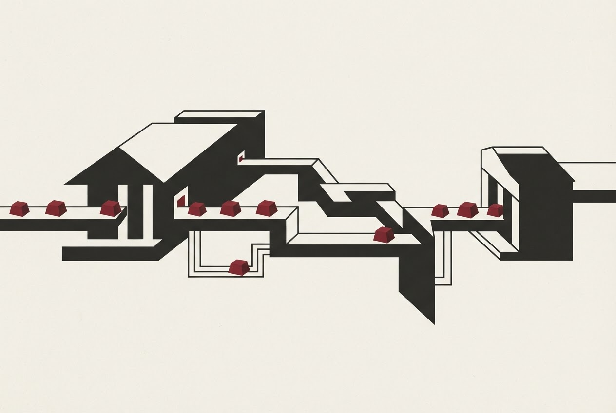 Abstract editorial illustration