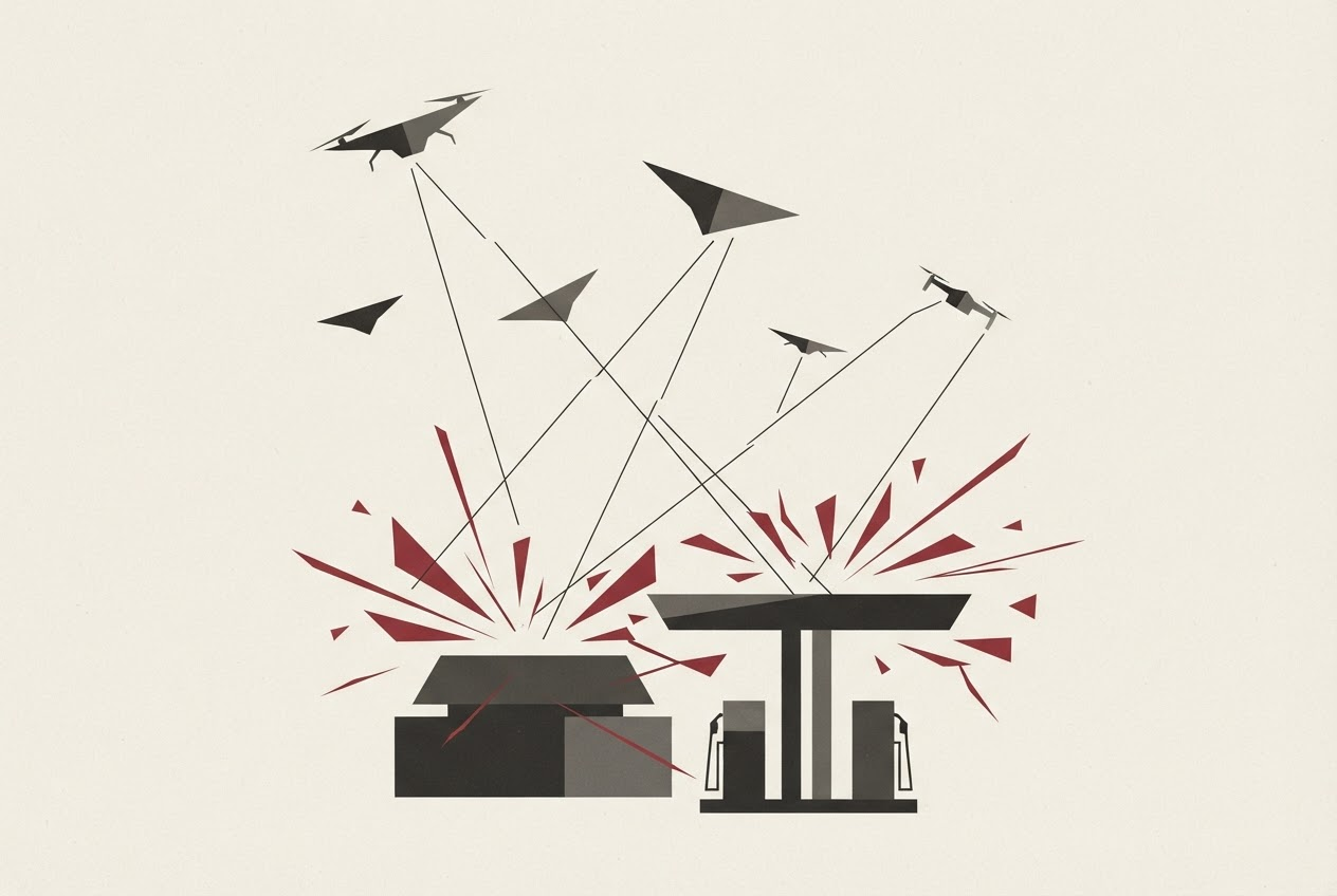 Abstract editorial illustration