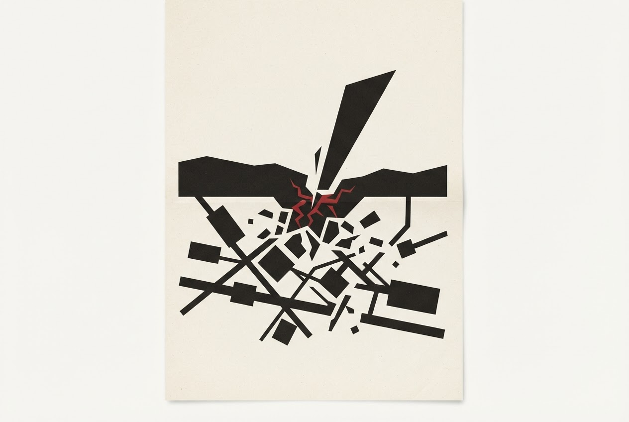 Abstract editorial illustration