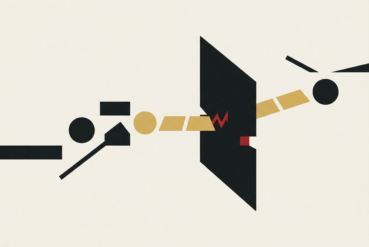 Abstract editorial illustration