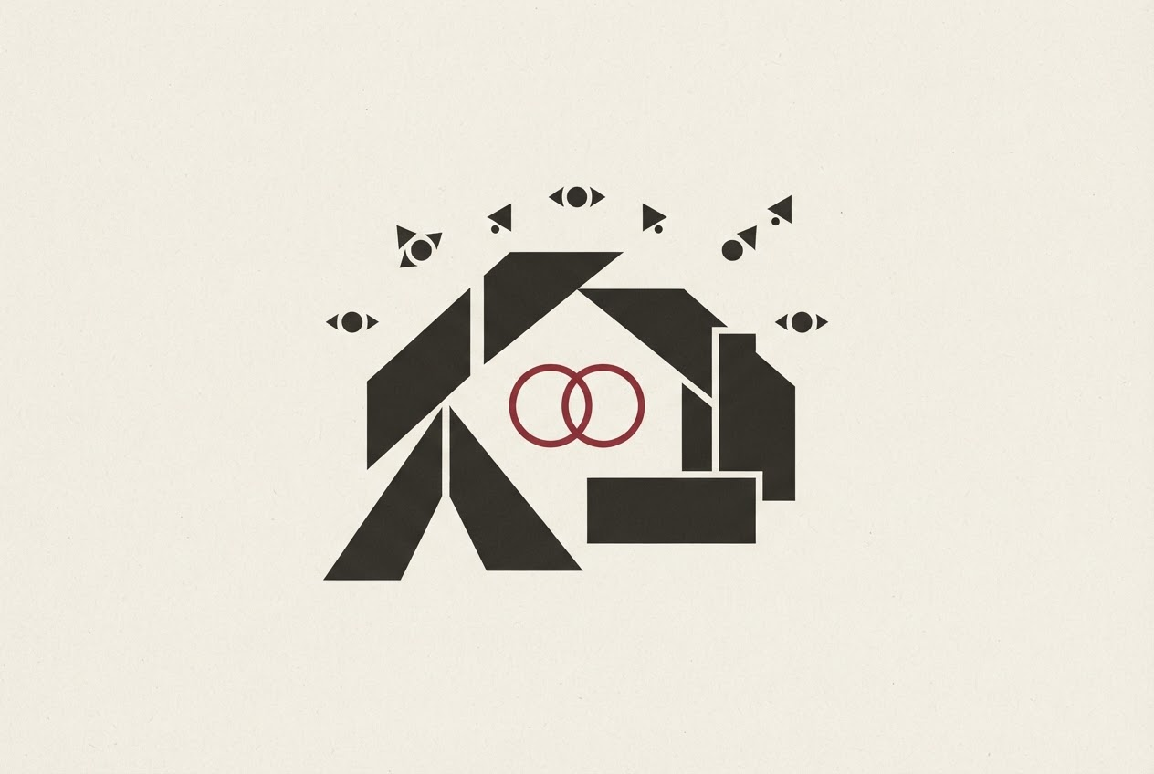 Abstract editorial illustration