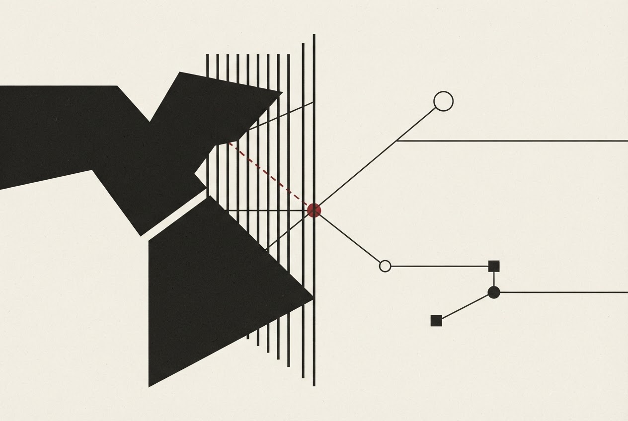 Abstract editorial illustration