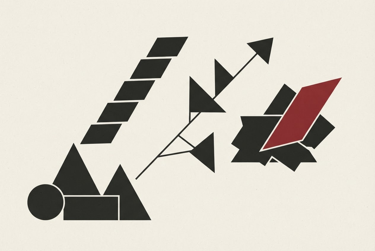 Abstract editorial illustration