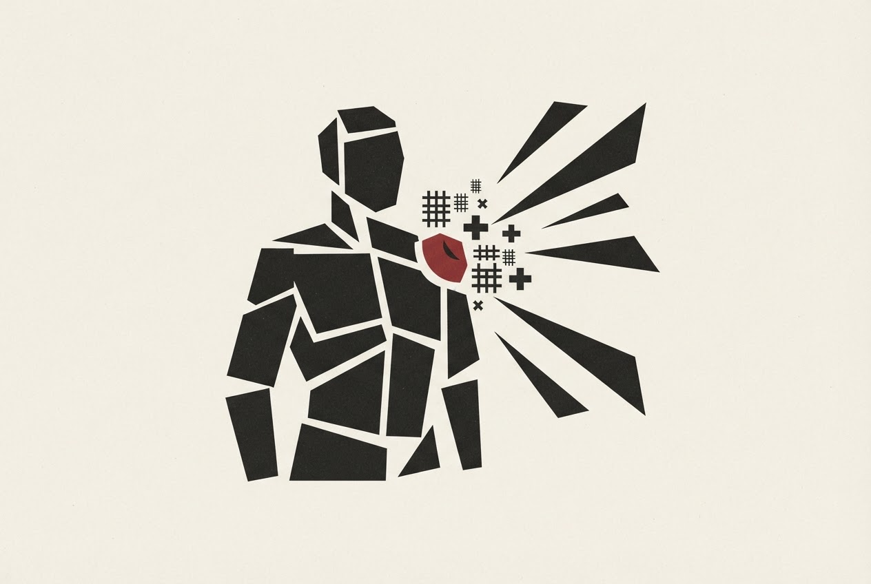 Abstract editorial illustration