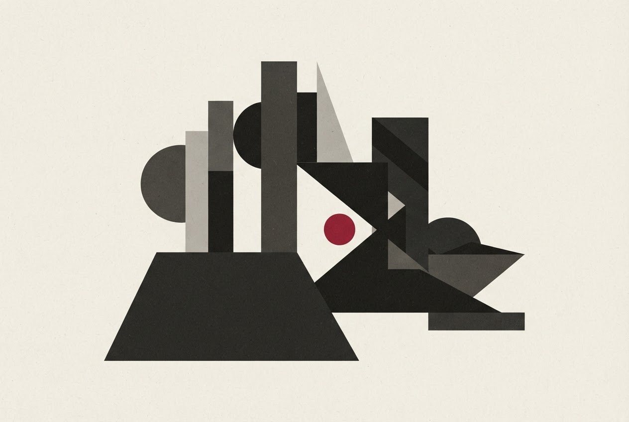 Abstract editorial illustration