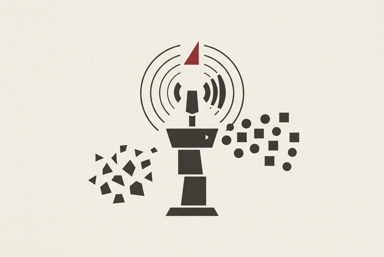 Abstract editorial illustration