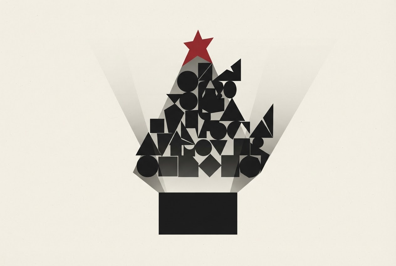 Abstract editorial illustration