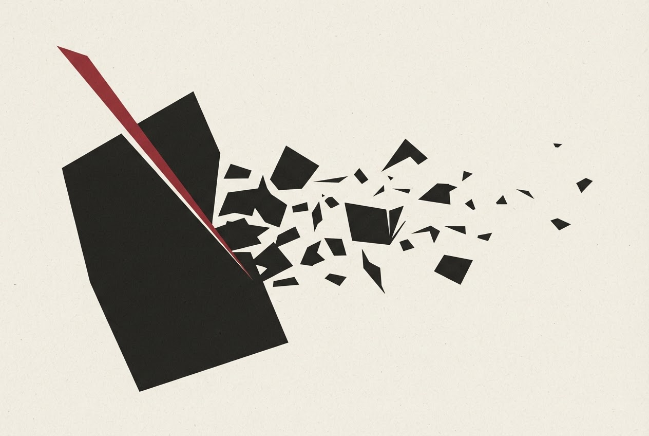 Abstract editorial illustration