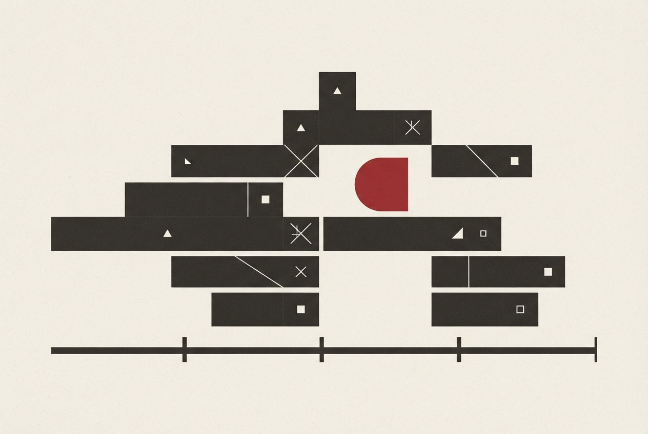 Abstract editorial illustration