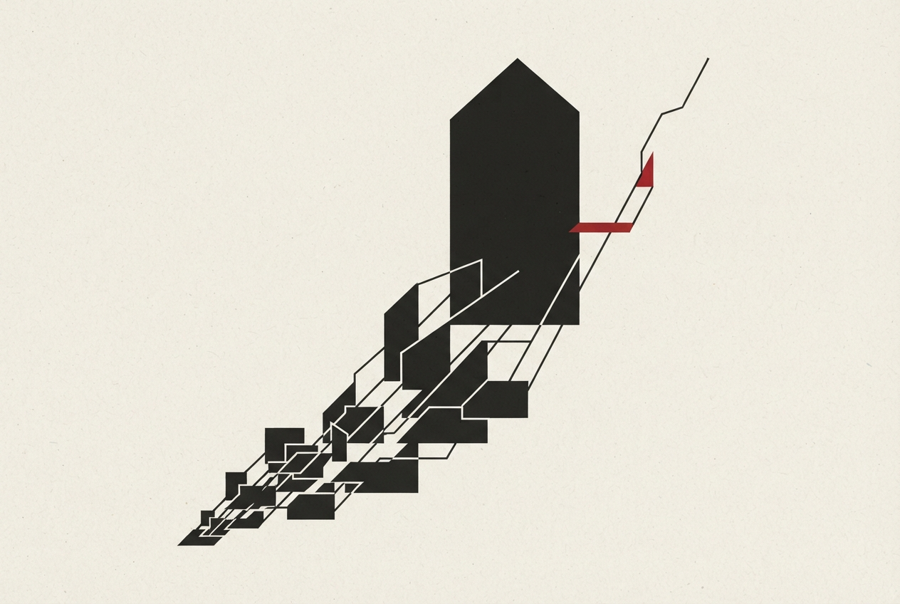 Abstract editorial illustration
