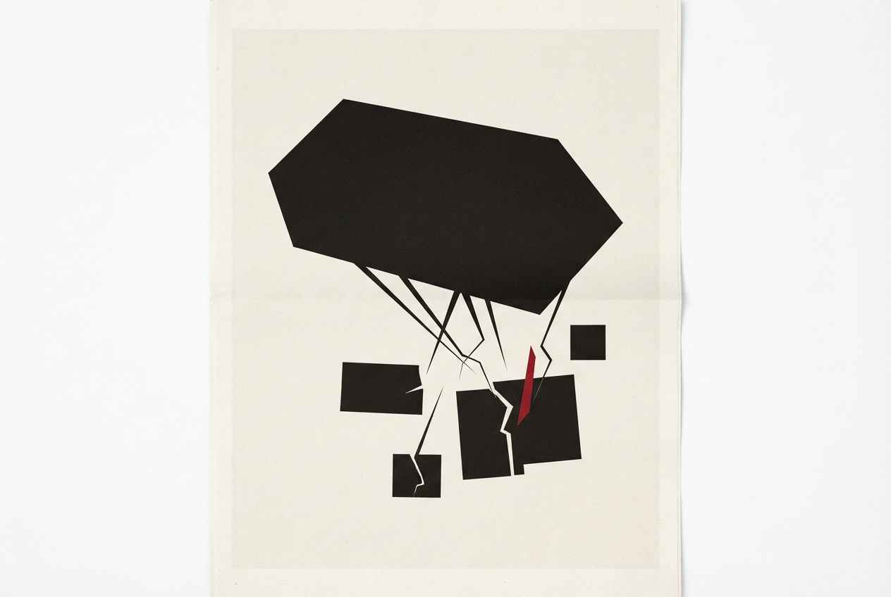 Abstract editorial illustration