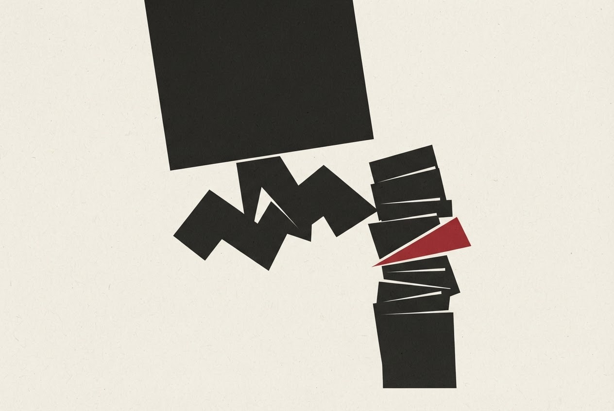 Abstract editorial illustration