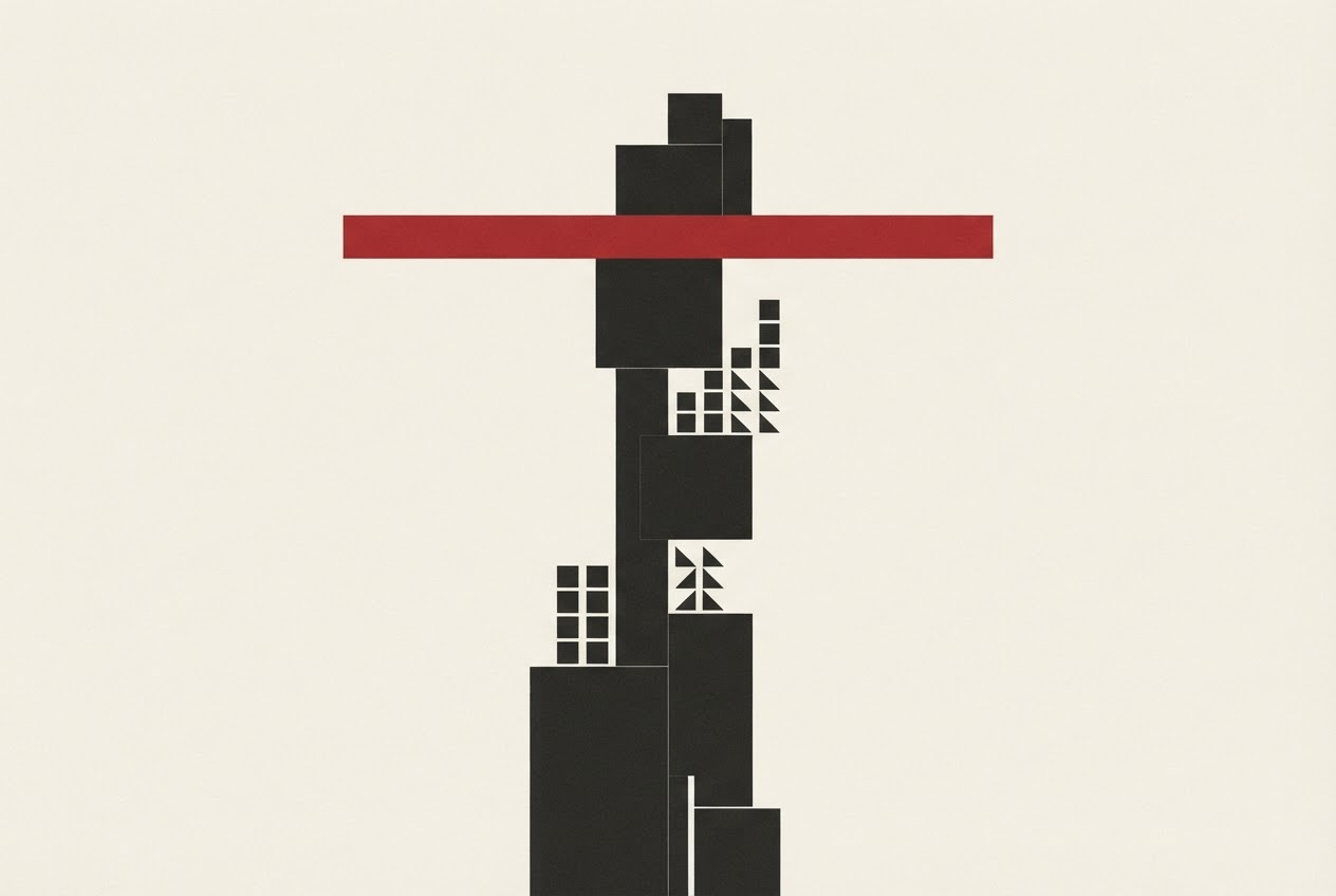Abstract editorial illustration
