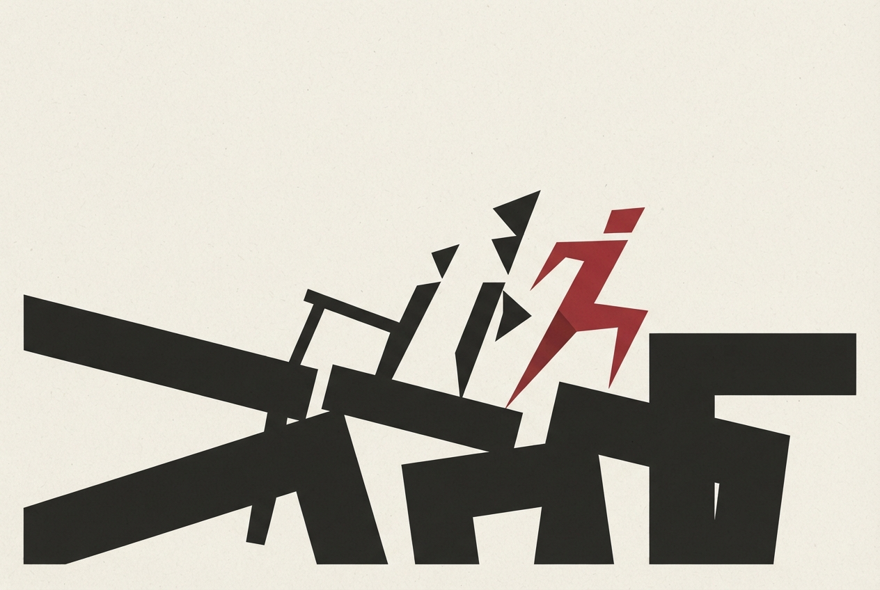 Abstract editorial illustration
