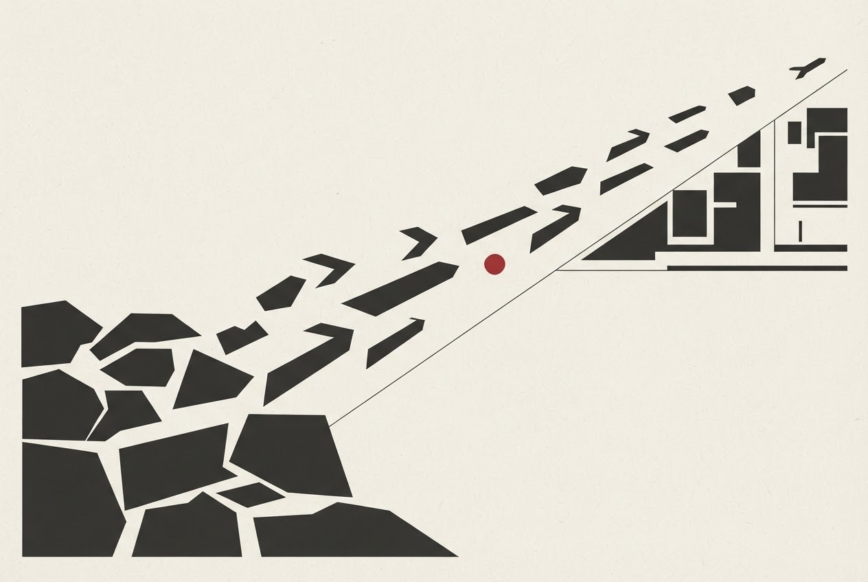 Abstract editorial illustration