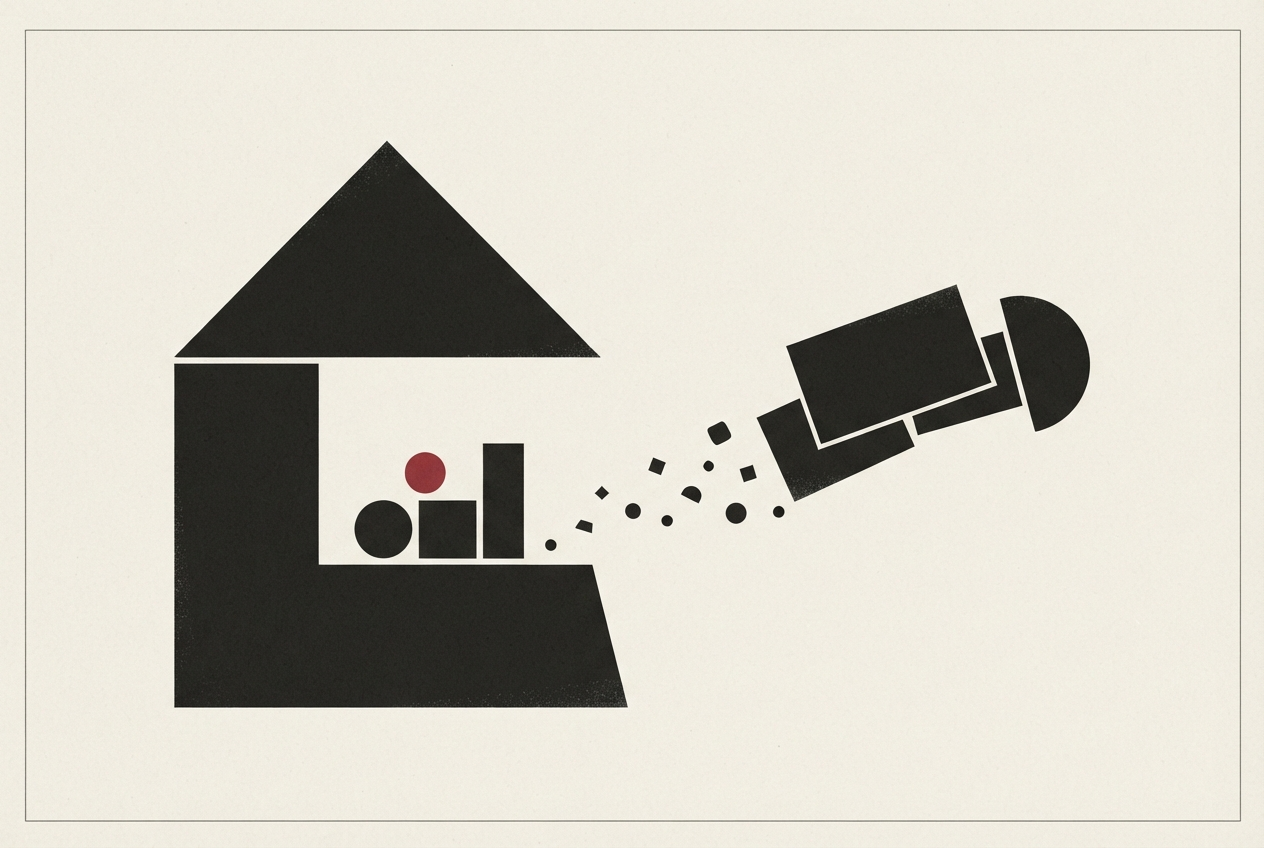 Abstract editorial illustration