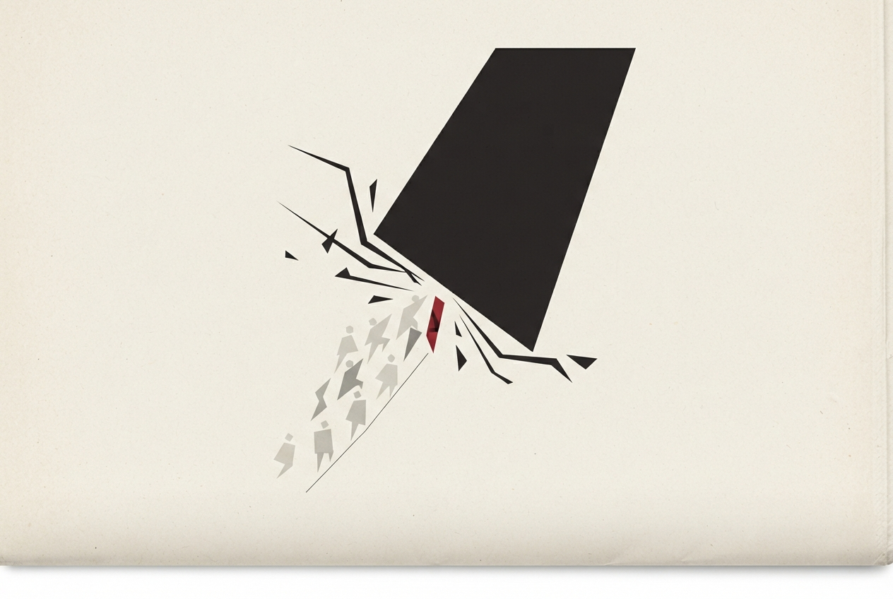 Abstract editorial illustration